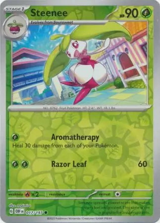 Obsidian Flames Steenee #17/197 reverse holo